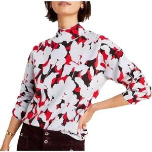 Anthropologie Lizzie Mock Neck Sweater